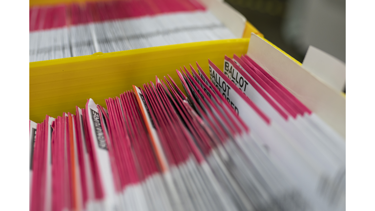 Election Officials Count Ballots In Portland, Oregon