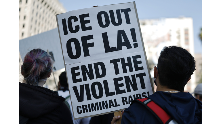 Protests Erupt In L.A. County Sparked By Federal Immigration Raids