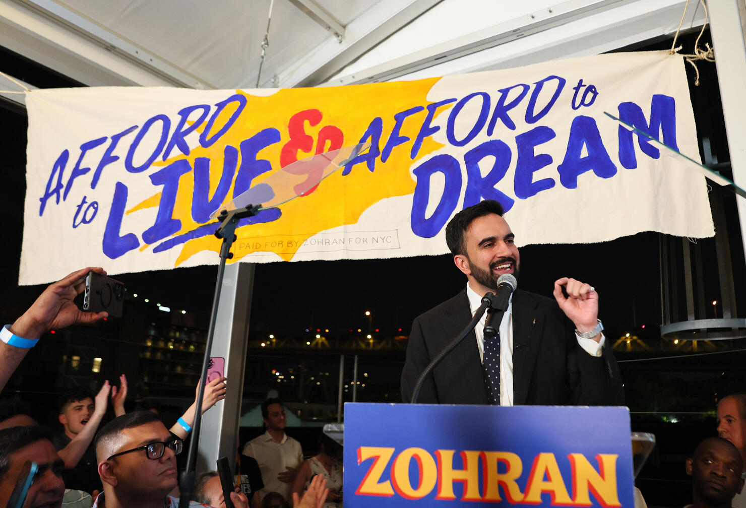 Mayoral Candidate For New York Zohran Mamdani Holds Primary Election Night Party