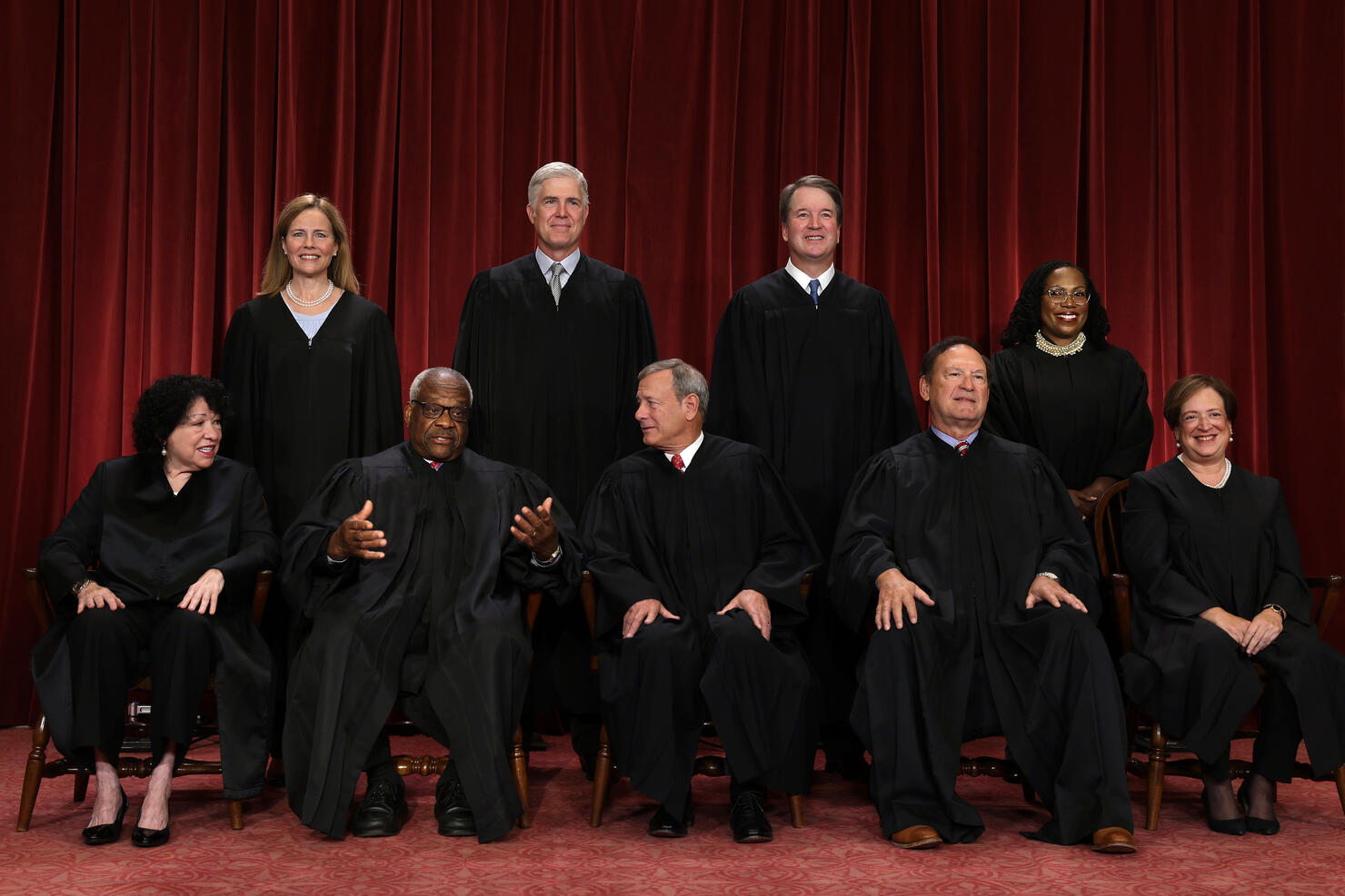 The U.S. Supreme Court Poses For Official Group Photo