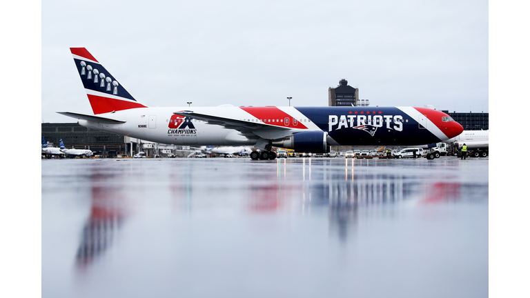 New England Patriots Plane Used To Bring Medical Supplies From China To Boston