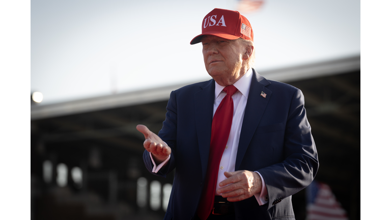 President Trump Delivers Remarks At The Iowa State Fairgrounds