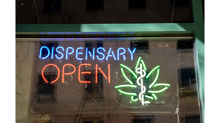 Medical marijuana dispensary sign