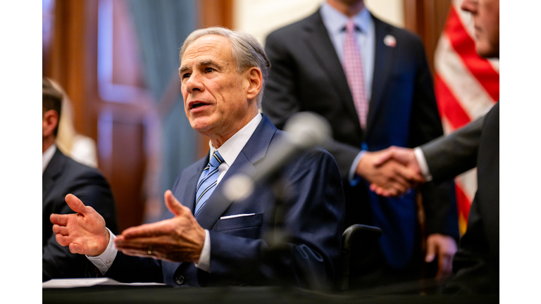 Texas Governor Abbott Holds Bill Signing To Create A Texas DOGE Office
