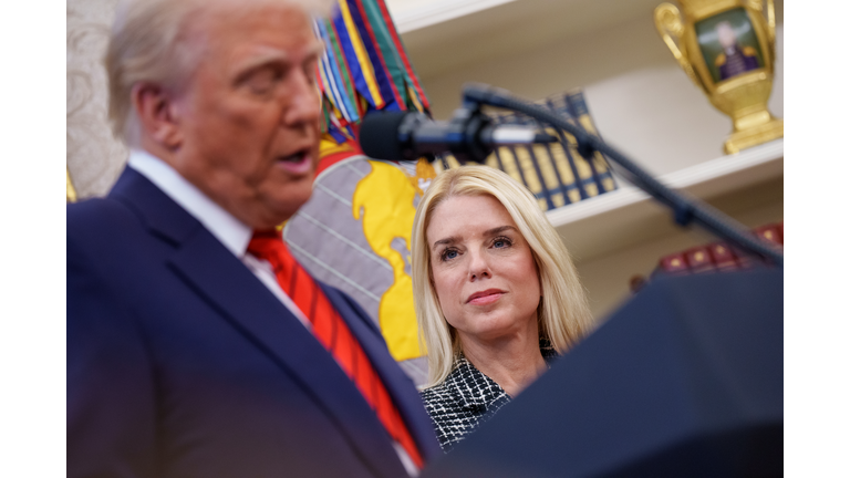 Pam Bondi Sworn In As Attorney General In The Oval Office