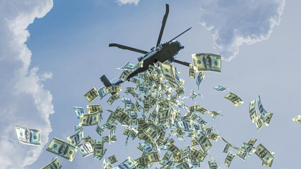 Dead Man's Life Savings Dropped Out Of Helicopter Fulfilling His Dying Wish
