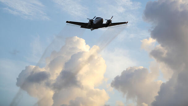 Broward Mosquito Control Conducting Aerial Adulticide Spraying Mission
