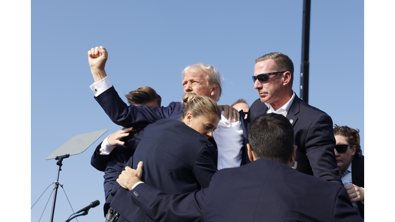 Donald Trump Injured During Shooting At Campaign Rally In Butler, PA
