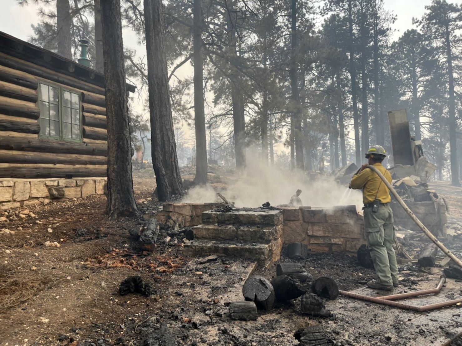 Dragon Bravo Fire Burns Historic Lodge On Grand Canyon's North Rim