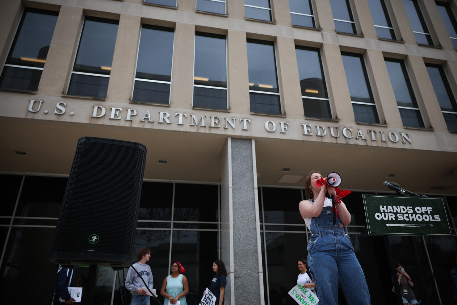 Students Rally For The Department Of Education As Trump Administration Threatens Cuts