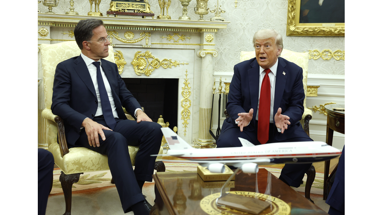 President Trump Meets With NATO Secretary General Rutte At The White House