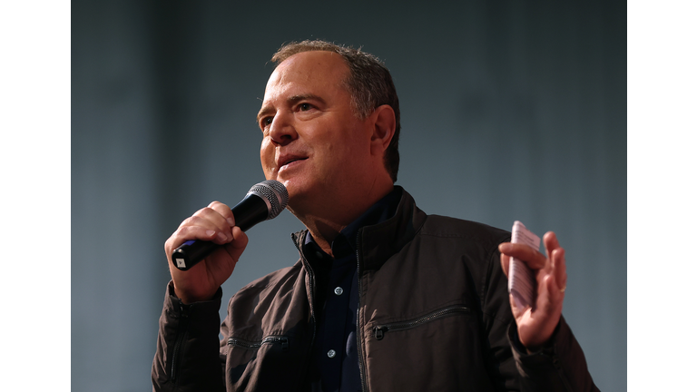 Adam Schiff Campaigns For Senate In Los Angeles On Eve Of Primary Election