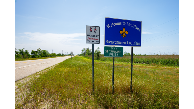 Louisiana state sign