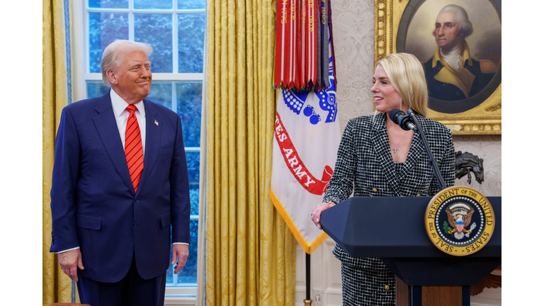 Pam Bondi Sworn In As Attorney General In The Oval Office