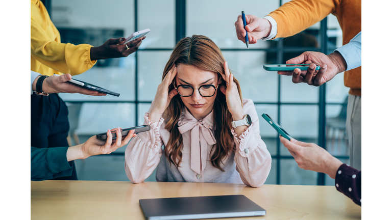 Mental burnout of excessive work.