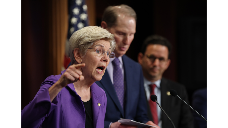 Democratic Senators Holds News Conference On Social Security