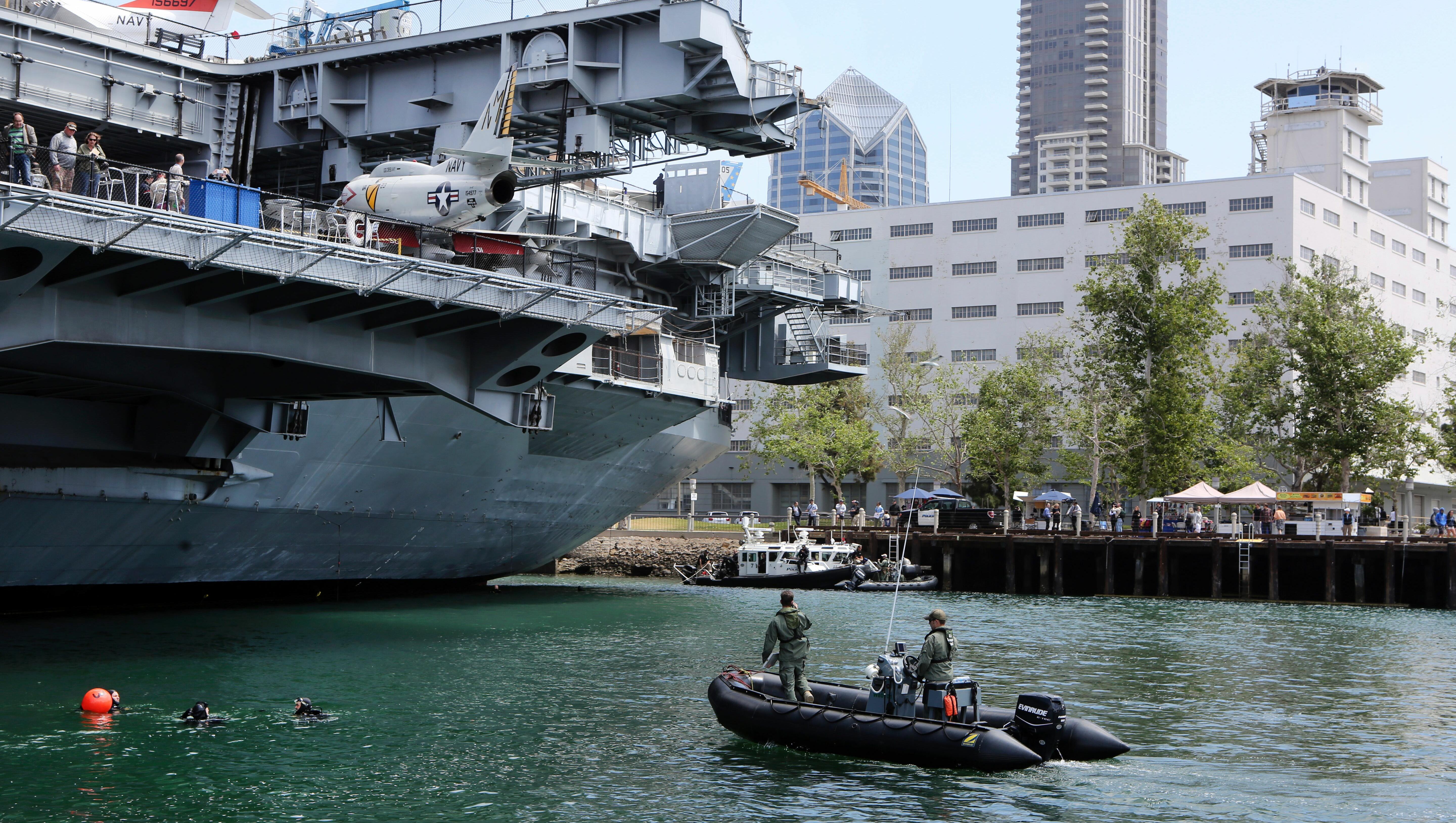 Video Shows Private Boat Crashing Into USS Midway Museum Ship