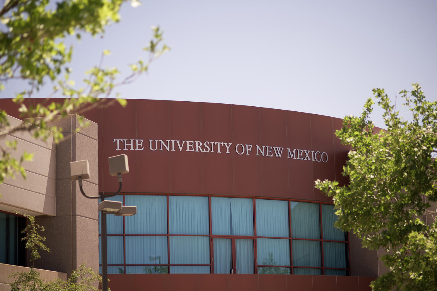 The University of New Mexico sign