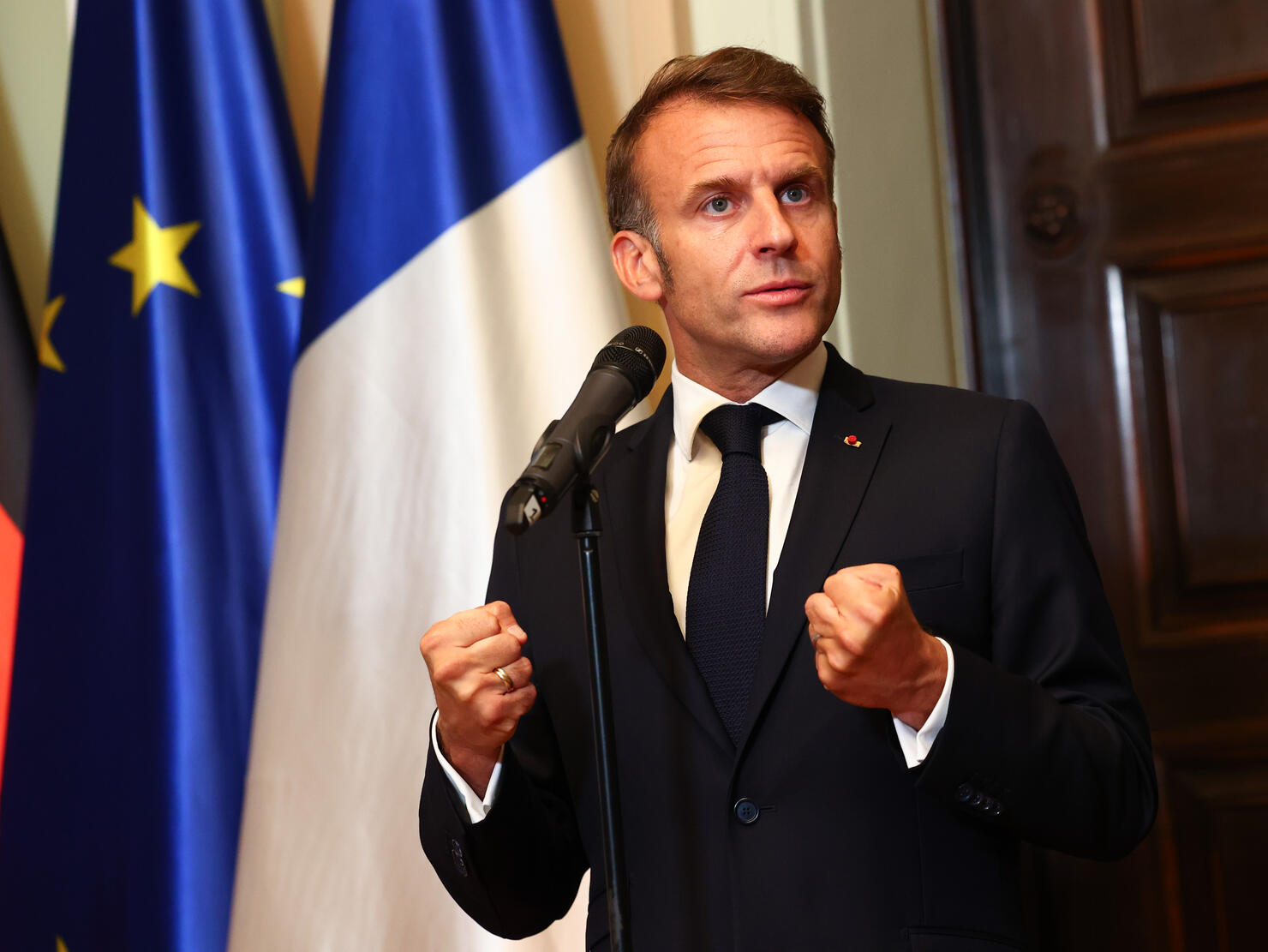 Macron And Merz Meet In Berlin