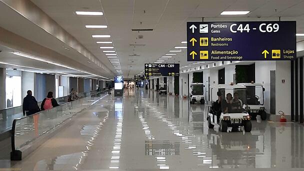 Video Shows Drunk Man Joyriding Stolen Golf Cart Through Airport Terminal