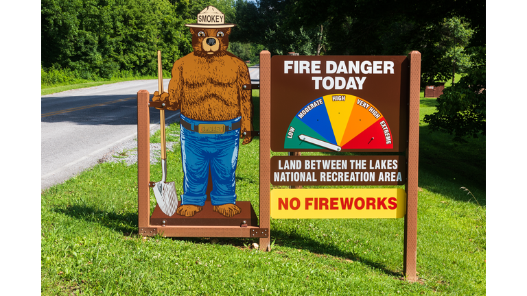 Smokey the Bear warning