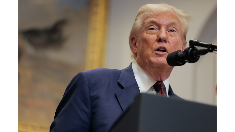 President Trump Signs Executive Order In White House's Roosevelt Room