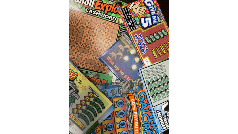 Assortment of Scratch off lottery tickets