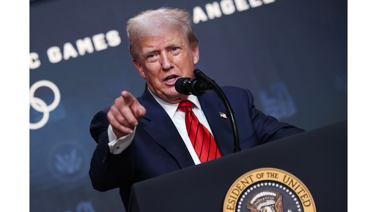 President Trump Signs An Executive Order In The White House's South Court Auditorium
