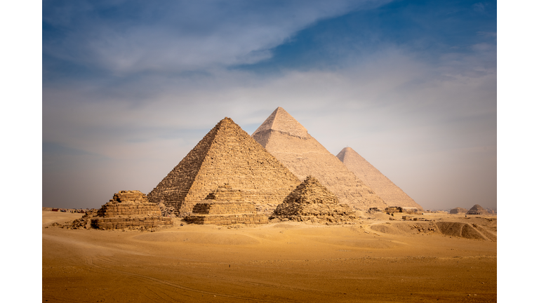 Panorama view of the great Pyramid of Giza in Egypt