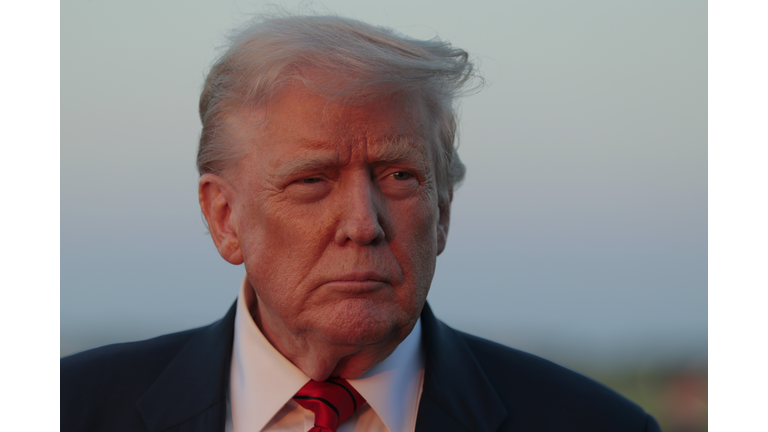 President Trump Spends The Weekend At His Bedminster Club In NJ