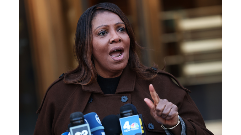 NY Attorney Gen. James Holds News Conference Before Hearing On Case To Protect Citizens From Musk's DOGE Accessing Private Data