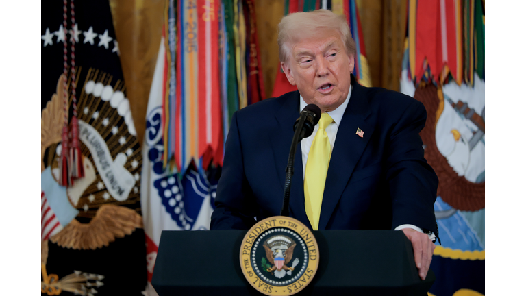 President Trump Hosts Purple Heart Day Event At The White House