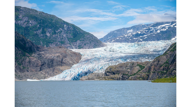 Mendenhall Glacier and glacial lake