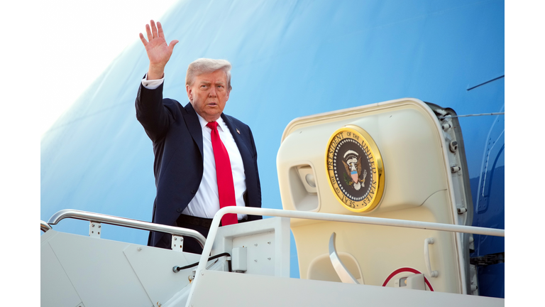 U.S. President Trump Departs For Meeting With Russian President Putin In Alaska