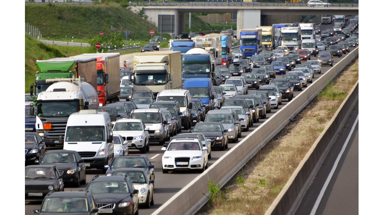 traffic jam on highway