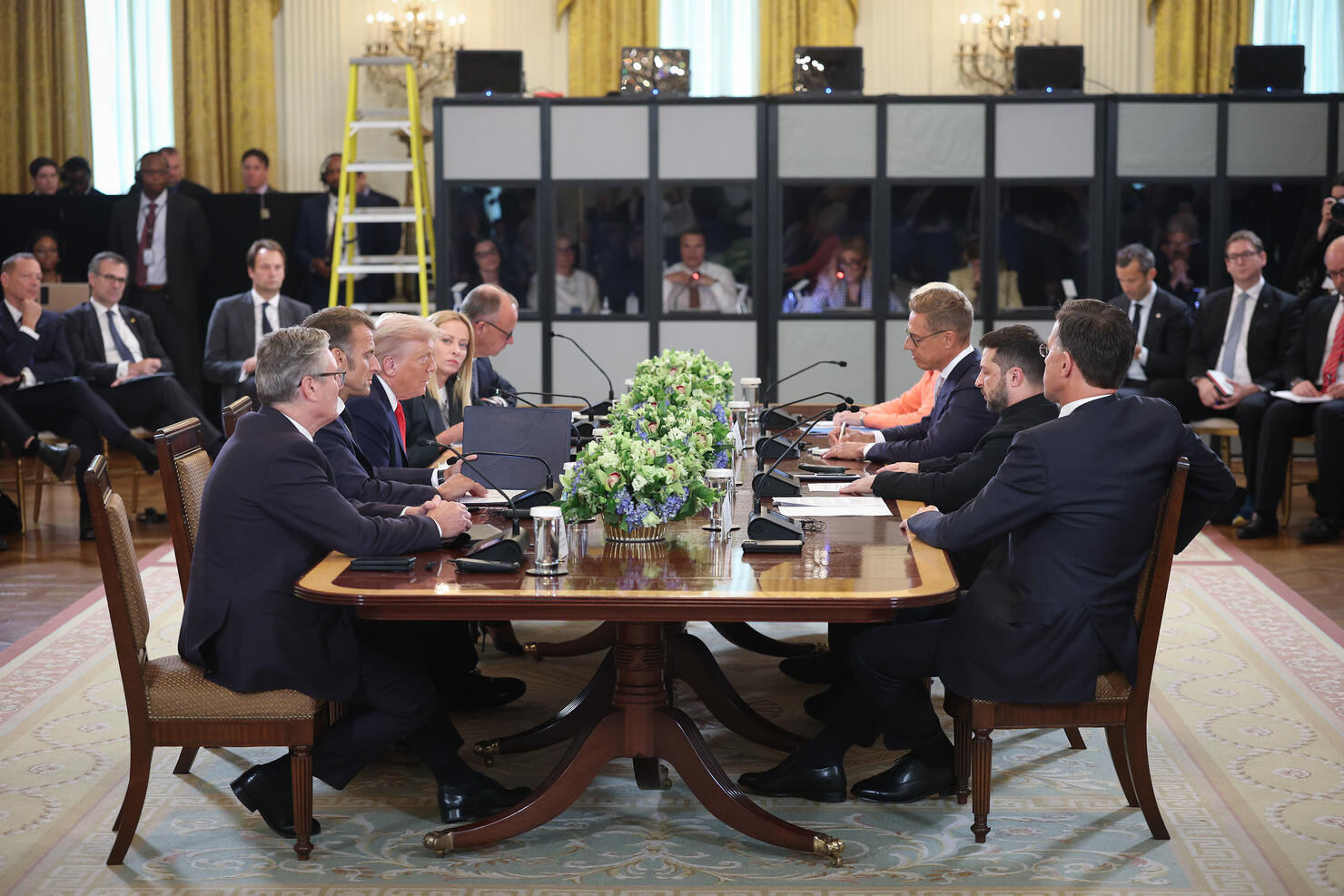 European Leaders Join Ukrainian President Zelensky For White House Meeting With Trump