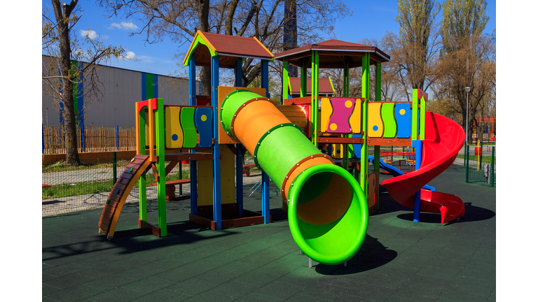 Colorful children outdoor playground