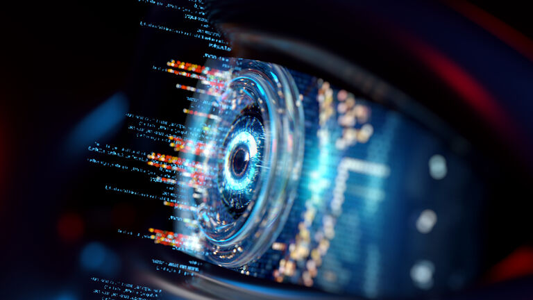 Eye Digital Data - AI Artificial Intelligence digital concept