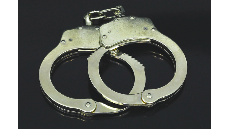 Police handcuffs, shackle