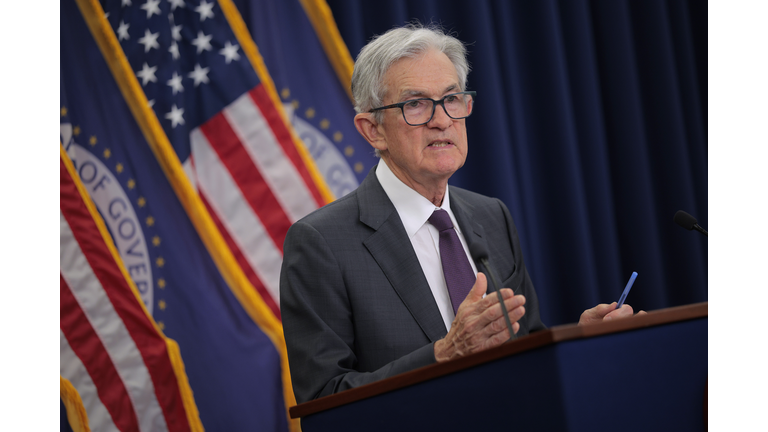 Fed Chair Jerome Powell Holds Press Conference On Interest Rates