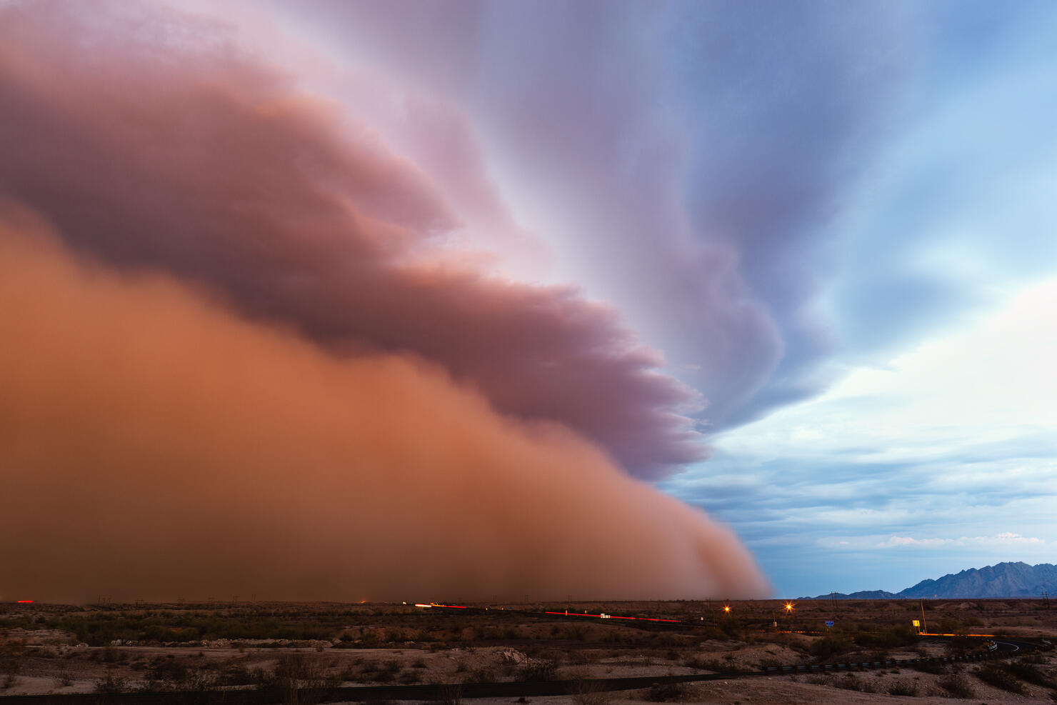 Dramatic Haboob Dust Storm In The Arizona Desert