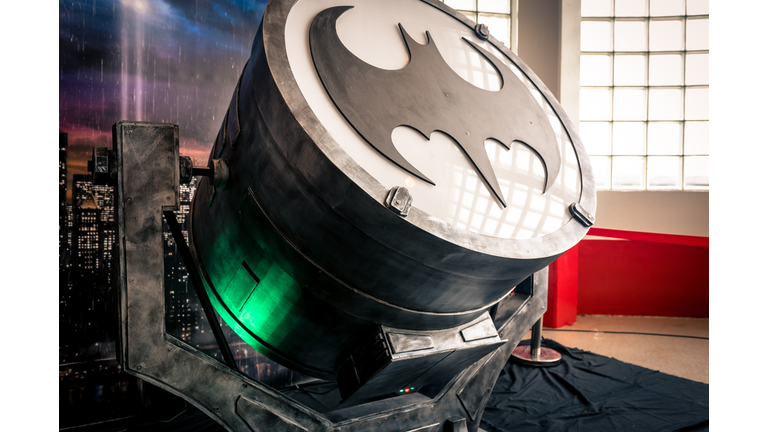 Replica of 'Bat-Signal' device at Yorkshire Cosplay Convention