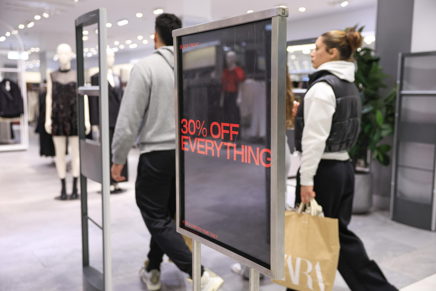 Shoppers Look For Deals On Black Friday As Holiday Shopping Season Begins