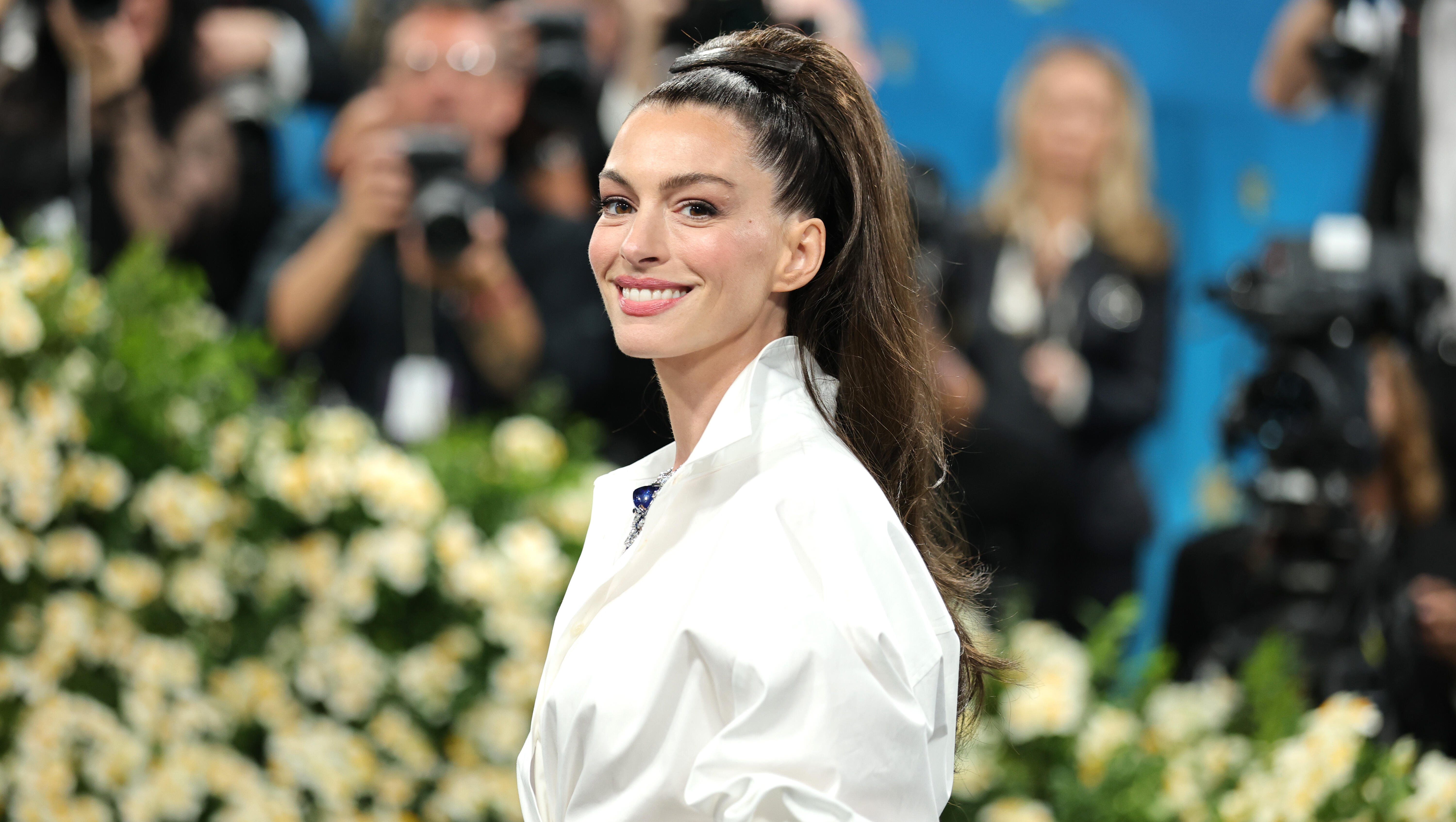 Anne Hathaway Proves She Is In On The Joke Of Her Frequently Falls 