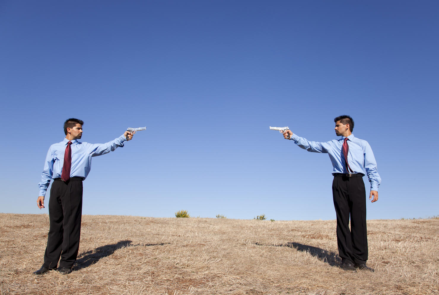 Businessman duel