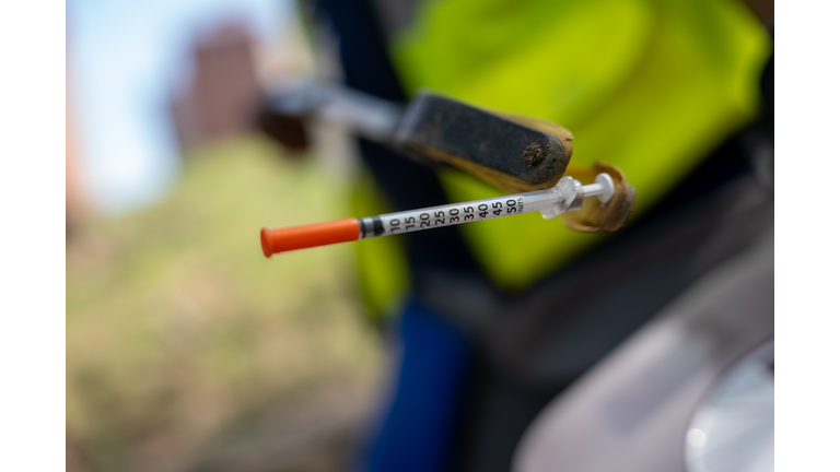 Outreach Workers Clean Up Drug Use Needles In Bronx Park