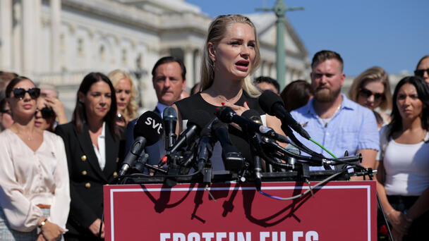 Epstein Accusers Demand Release Of Files In Capitol Hill Press Conference