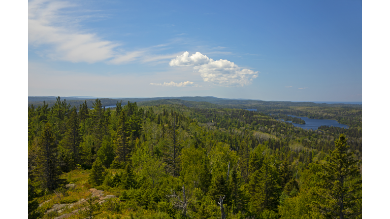 View from top of mountain at Isle Royale National Park