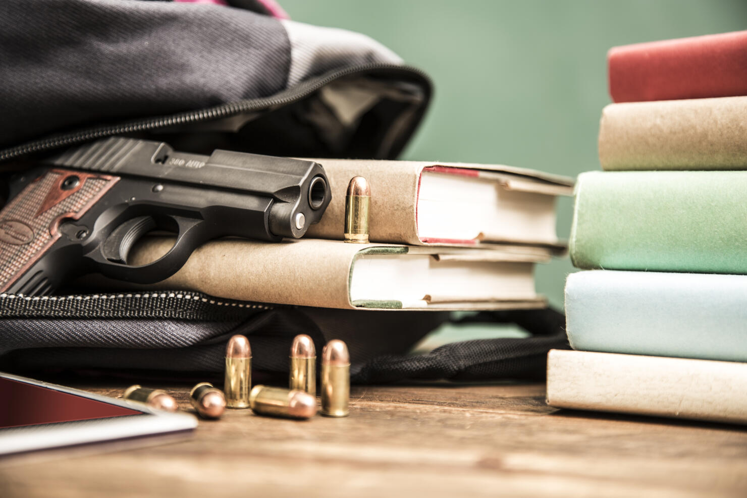 Gun violence in school setting.