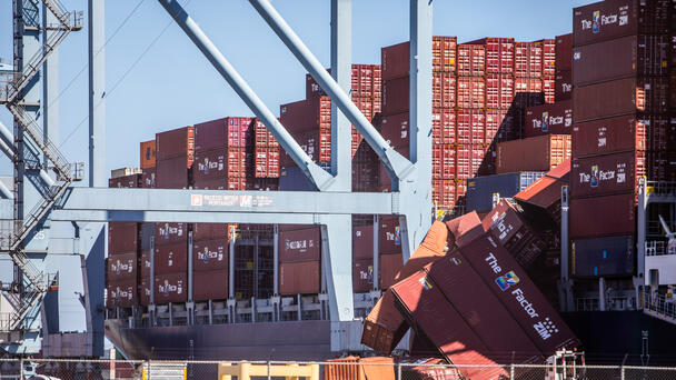 Chaos At California Port As Video Shows Shipping Containers Fall Off Boat